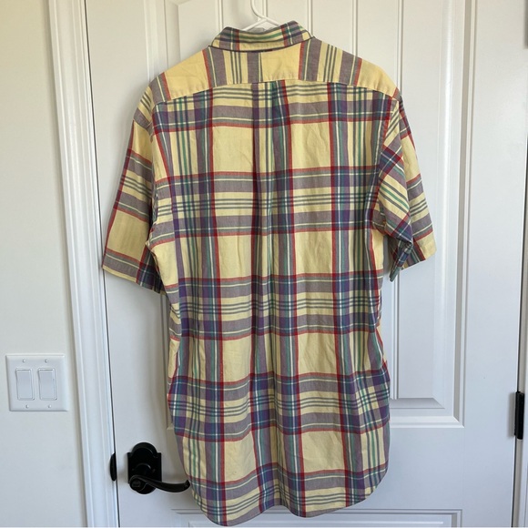 Ralph Lauren Men’s Blaire Yellow Pastel Short Sleeve Button Down Medium‎ - Picture 3 of 5